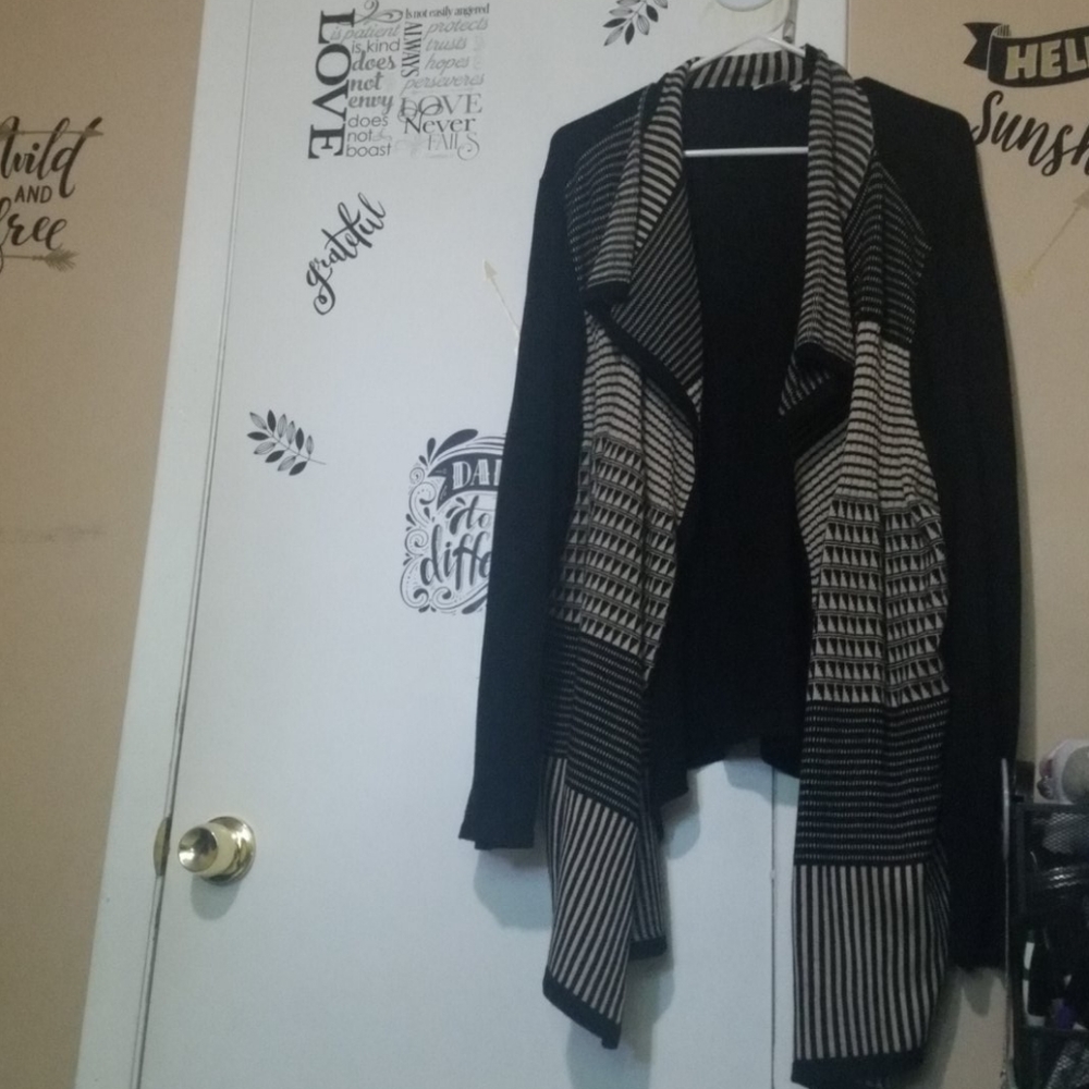 Black and White Cardigan